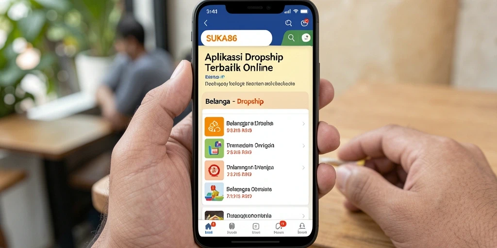 Tampilan antarmuka pengguna <strong>SUKA86</strong> yang intuitif dan fungsional untuk Dropship.